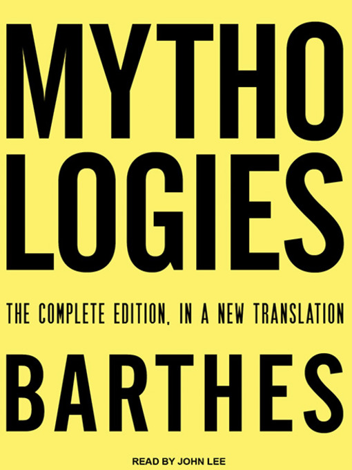 Title details for Mythologies by Roland Barthes - Wait list